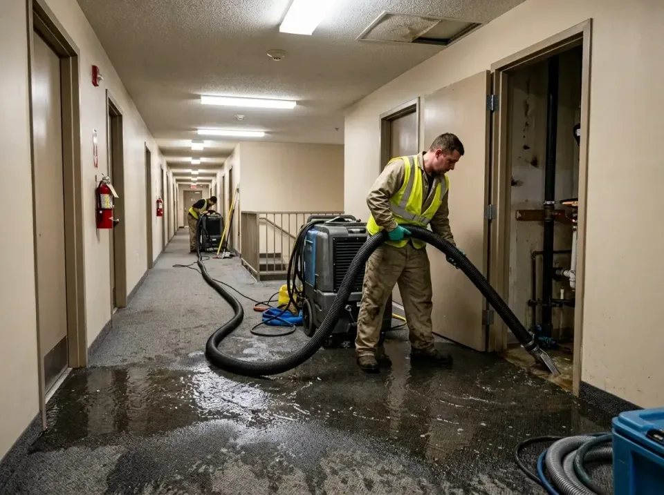 multi-unit-apartment-hallway-f-005 — frequently asked questions, Emergency Burst Pipe Water Extraction & Removal in Glen Rav…